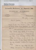Politics small group of letters of participants in the Haggerston Bye-Election of 1908 including a
