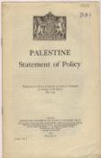 Judaica – Palestine Statement of Policy. ISRAEL – `THE WHITE PAPER` – [White Paper Cmd 6019] His