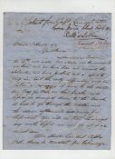 Travel and exploration – Indian ocean interesting retained copy of a letter from a sea captain named