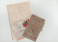 WWI large correspondence of a French Artillery Officer to his family^ mostly during 1915. Some