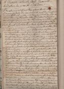 Quaker Manuscript a vision which Saml Shawold had when he was in London^ manuscript on 4pp folio^