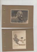 Gandhi a fine group of approx four photographs of Gandhi showing him in various activities^ each