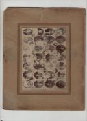 Gandhi photograph of a composite showing the faces of approx 48 leaders in the Indian independence