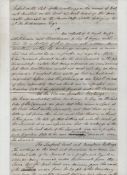 Industrial Revolution – Staffordshire – coal mining manuscript report on the state of the workings