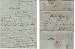 Middle East – remarkable letter written from HMS Aigle at Smyrna dated September 5th 1795 describing