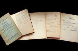 WWII – Nuremberg Trials – autographs – War Criminals an important collection of five books signed