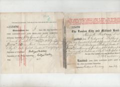 Literature – autograph – Rudyard Kipling document signed three times being a receipt for money