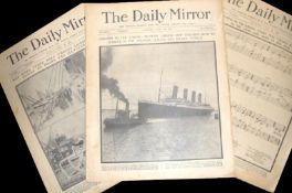 Titanic the Daily Mirror of April 16th 1912 with the first report of the disaster^ and approx 16