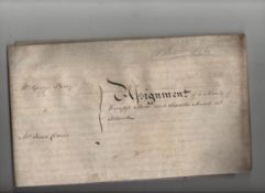 Somerset – Chard – sale of a Mill indenture between George Berry of Chard and Isaac Deane^ dated