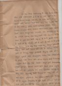 Gandhi’s Will – highly important document in Gujerati written on two pages folio paper in a neat