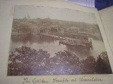 India – Sikh Holy Shrine Golden Temple Amritsar Photo 1864. An overview of the Golden Temple in