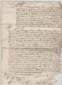Kent – Obligation Bonds 1685 two manuscript documents dated 1685 being obligation bonds in the sum