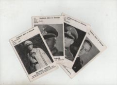 WWII – card game Fuhrer Quartett^ a scarce example of a Nazi card game based on the traditional game