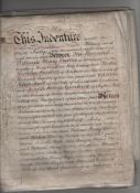 Shropshire – Shrewsbury a fine indenture on eight leaves of parchment dated 1896 being the