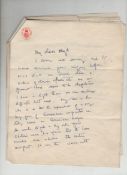 Autograph – Political – Clement Atlee^ Prime Minister autograph letter signed ‘Clem’ to Hugh