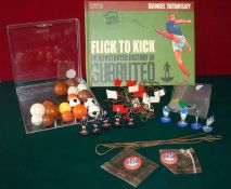 Collection of Early Subbuteo Accessories: To include 23 1950/60s Corner Flags, 17 Footballs with