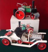 Mamod Roadster and Steam Roller: Boxed example Steam Roller having little use together with a un-