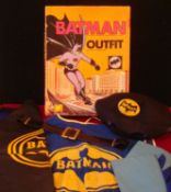 Berwick – " Batman" 1966 Child`s Play Suit: Made from cloth and plastic having Cape, Shirt, Hat/mask