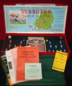 Subbuteo `Super Set` Table Soccer Edition dating from the late 1950s: The players are the original