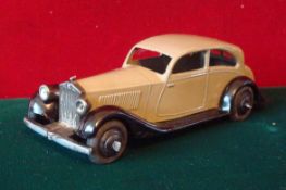 Dinky Toys 30b Rolls Royce: Greyish/Brown, Black Running Boards and Black Hubs (G)