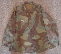 WW2 German Camouflage Tunic: Lightweight tunic with Luftwaffe Eagle to breast