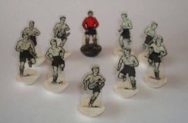 Newfooty Celluloid Team: White Shirts with Black Shorts with Red Goalkeeper and White bases (only