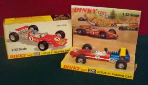 Dinky Toys Lotus F1 Racing Car: Number 225 Red Lotus Racing Car in Original Box