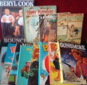 Small Selection of Books and Annuals: To consist of Beryl the Peril 1977, Gunsmoke 1968, Dennis