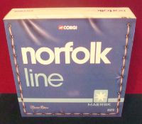Corgi 1:50 Scale Diecast Articulated Lorries: Norfolk Line Limited Set contains DAF XF Super Space