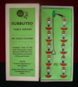 Super Rare Celluloid Subbuteo Team Ref 19: Bradford (Park Avenue) Red, Amber & Black Hooped Shirts