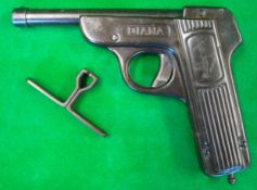 Diana First Model Tinplate Air Pistol. An excellent condition and fully working German Diana First