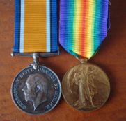 WW1 BWM & Victory Medal Pair: To 6574 Pte A Halliday Army Cyclist Corps