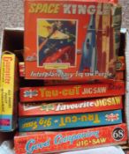 Collection of Jigsaws: To include Space Kingley, Sea Hunt, The Buccaneers, Action Jigsaw, Le Mans