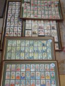 Collection of framed and glazed Cigarette Cards: To consist of sets: Association of Footballers,