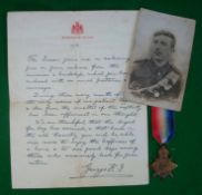 WW1 1914 Mons Star to 2nd Manchester Regiment: To 9057 Pte J Simmons Born 7th February 1886 – Died