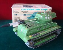MT Toys M-05 Caterpillar Tank: Tin Plate Tank Battery operated having 3 Directions with Shooting