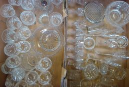 2 boxes of various Cut Glass items: To consist of mostly drinking glasses and tumblers together with