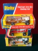 Corgi and Dinky Toys Diecast: To consists of 151 Yardley McLaren M19A, 152 Ferrari 312 B2, 226