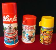 Collection of Children`s Drinking Flasks: To consist of Rare Butlins Illustrated Flask, 1980