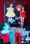Mattel – Barbie Carry Case 1958 and 1962 Fashion Doll and accessories: Barbie vinyl single case,