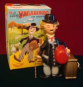 RARE Vintage Charlie Chaplin Wind Up Toy: " El Vagabundo" made by Roman. Just wind him up and LEGS