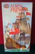 Airfix Series 9 HMS Prince: Model kit un-made complete with instructions in a Clean Box