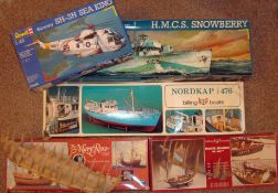 Collection of Model Kits: To include Billing Boats Nordkap 476, Marie Jeanne CC778 (Hull has been