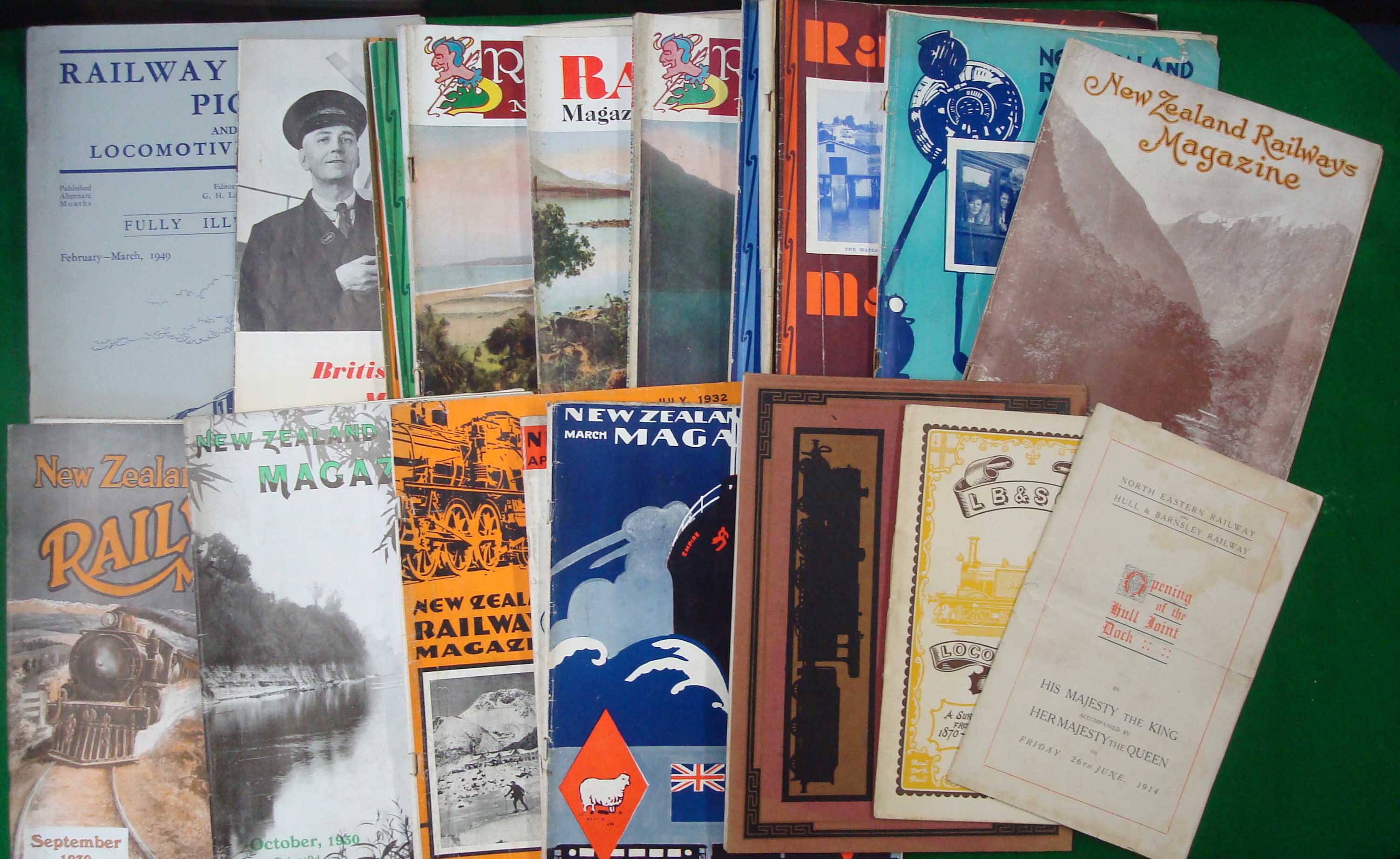 Collection of Railway Related Books and Magazines: To include 2 Volumes Locomotives by A M Bell,