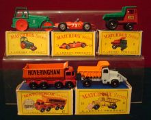 Early Matchbox Series Regular Wheels: Numbers 1 Diesel Road Roller, 2 Muir Hill Dumper, 16