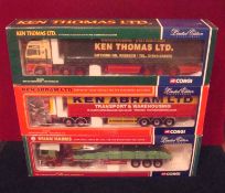 Corgi 1:50 Scale Diecast Articulated Lorries: To include CC11901 ERF EC Sheeted Flatbed Trailer