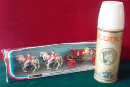 Corgi Toys 1977 Silver Jubilee State Coach: Four horse drawn carriage having the Queen and the