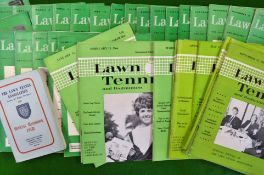 Tennis handbook and Magazines from 1950/60s to incl 1958 Lawn Tennis Association Official Handbook