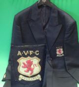 1957 Aston Villa FA Cup Final Blazer: A Harbarry of England dark blue blazer with embroidered