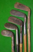 5x various Smiths and Fairlies Patent anti shank irons – to incl 3x Smiths incl a wing toe model and
